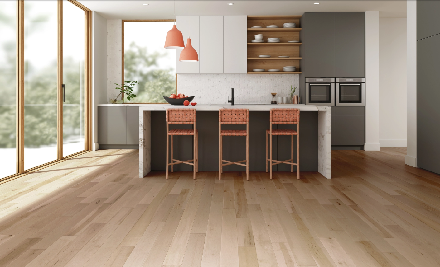Mercier hardwood flooring in a modern interior